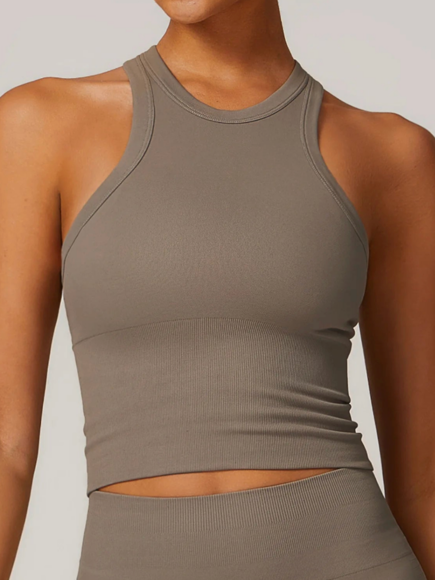 Essence Mock Neck Tank – Racerback Studio Top