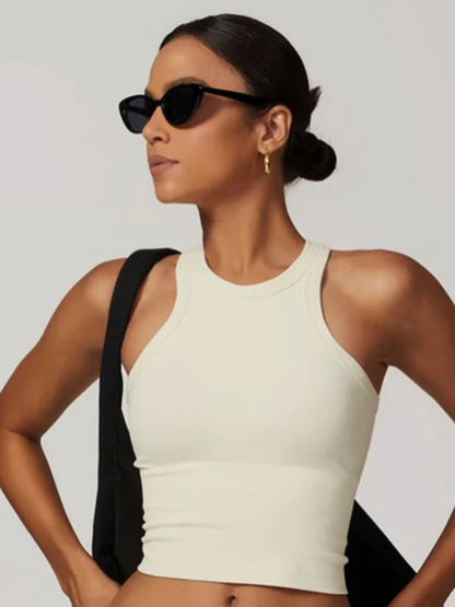 Essence Mock Neck Tank – Racerback Studio Top